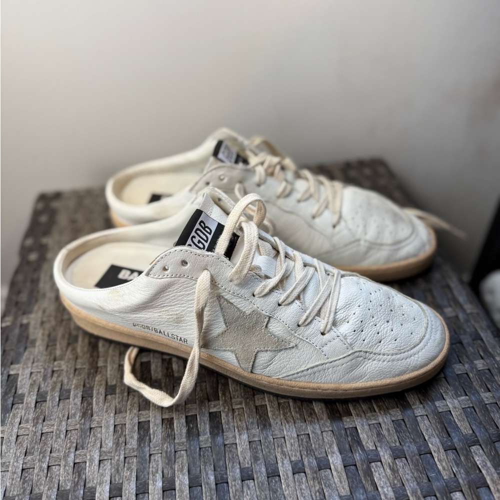 Size 42 Golden Goose Ballstars Sabots, Nappa leather, suede EUC